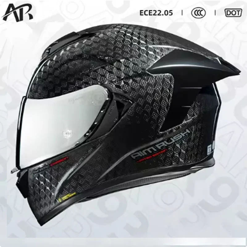 Carbon Fiber Lightweight Motorcycle Helmet - AR 12K Carbon Fiber Motorradhelm ECE