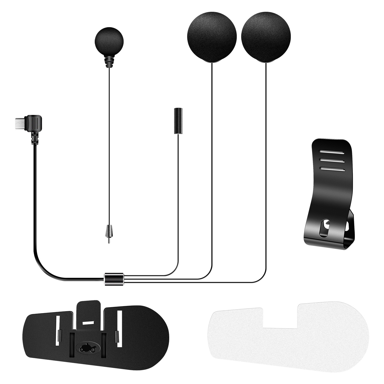 Universal Motorcycle Helmet Intercom Headset - Fodsports mikrofon lautsprecher kopfhörer mit clip