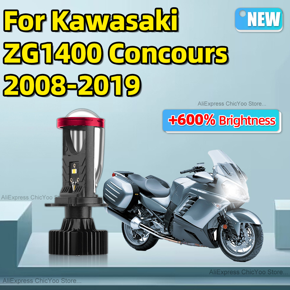 Universal Motorcycle Led Headlight Projector - Für kawasaki zg1400 concours 2009 2007-2012