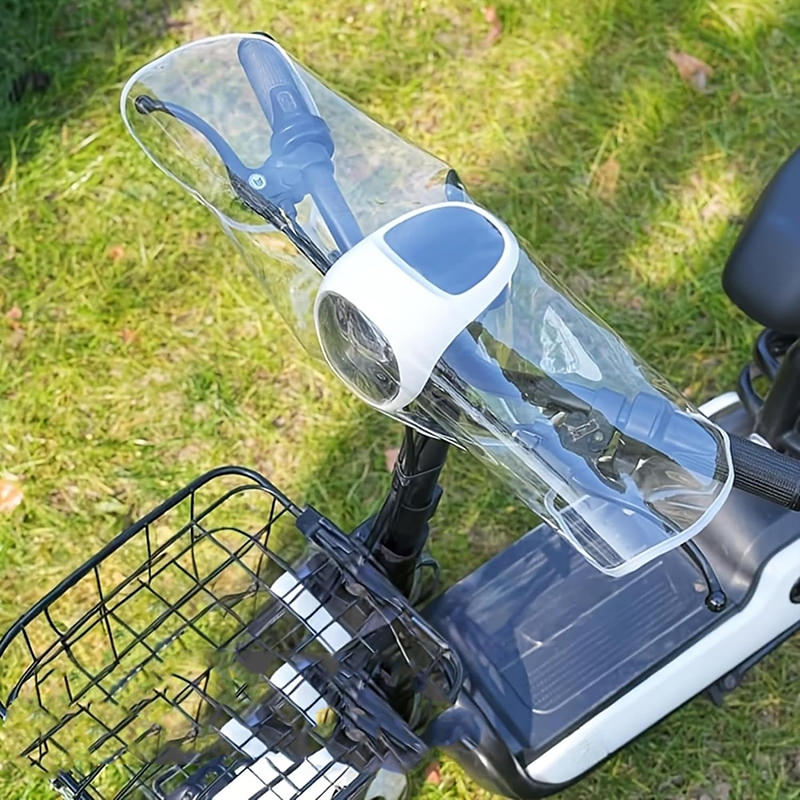Riding Gear - 1 Stück Wasserdichte Elektrofahrzeug-Lenkerabdeckung, Front-Dashboard-Regenschutz für