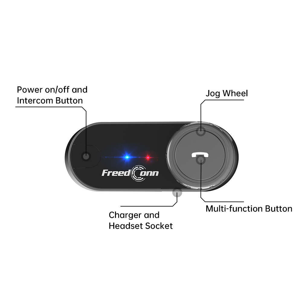 Motorcycle Helmets - FreedConn T-COM V6 Motorradhelm Bluetooth Intercom