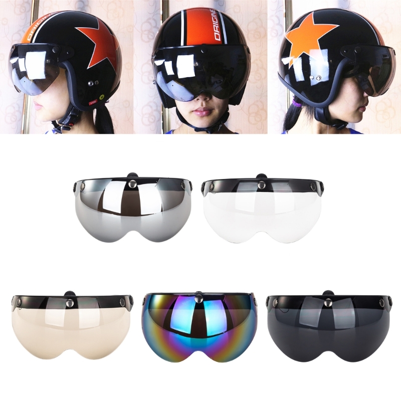 Vintage Open Face Retro Helmet - Bubble Helmvisiere für Universal Retro 3