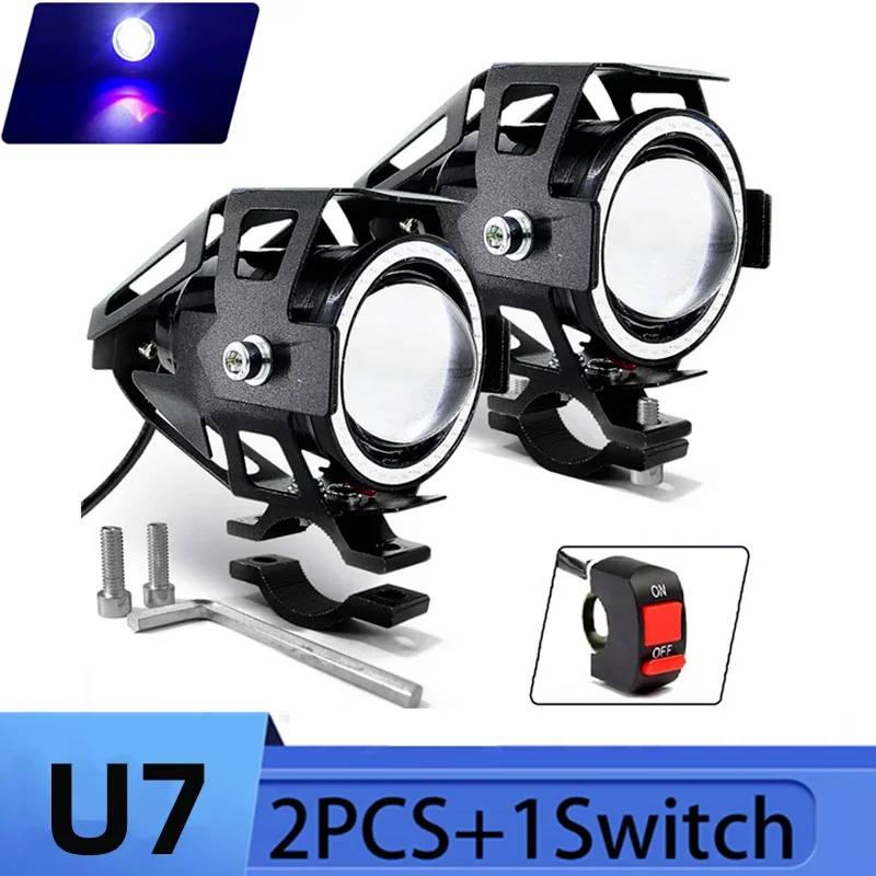 Universal Motorcycle Led Headlight Projector - U7 LED Hilfs Helle Motorrad Angel