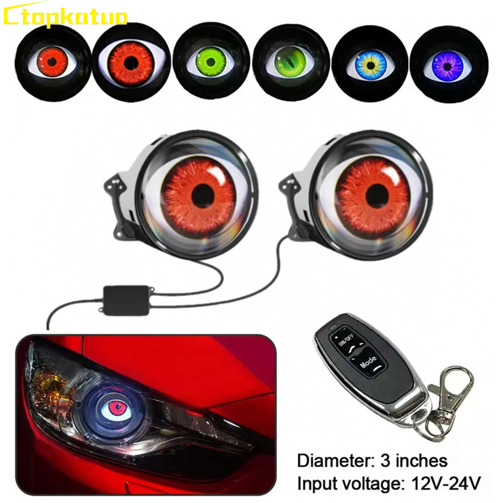 Universal Motorcycle Led Headlight Projector - 2PCS Fernbedienung LED Auge Lichter Lkw