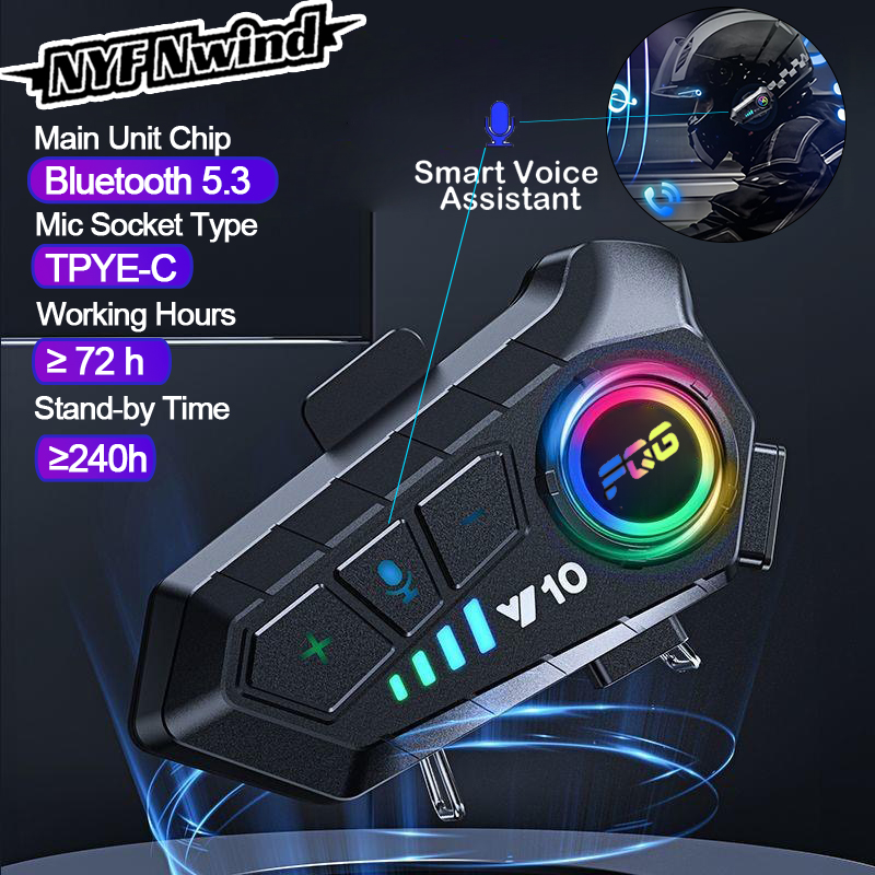 Full Face Motorcycle Helmet With Bluetooth - Motorrad 5,3 Bluetooth Helm Headset Wireless