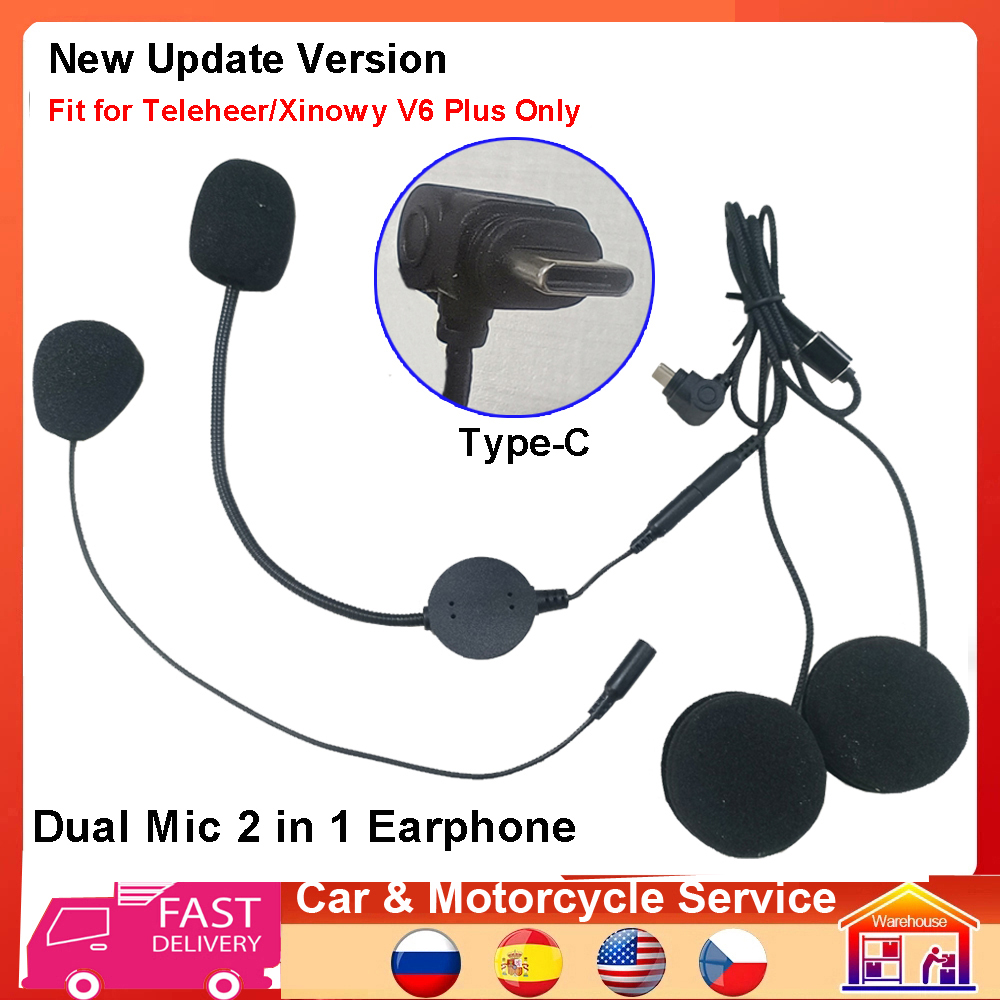 Full Face Motorcycle Helmet With Bluetooth - Typ-C-Kopfhörer-Lautsprecher 2 in 1 mit Dual-Mikrofon