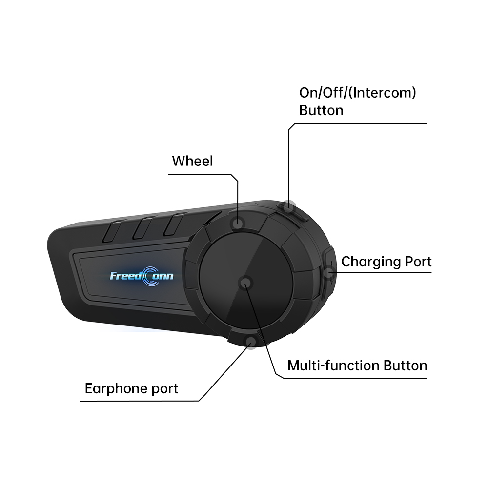 Motorcycle Helmets - FreedConn KY PRO Motorradhelm Bluetooth Intercom