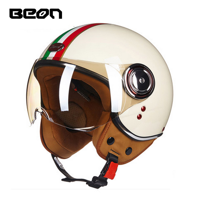 Vintage Open Face Retro Helmet - Capacete BEON 110B Offener Motorradhelm Beon