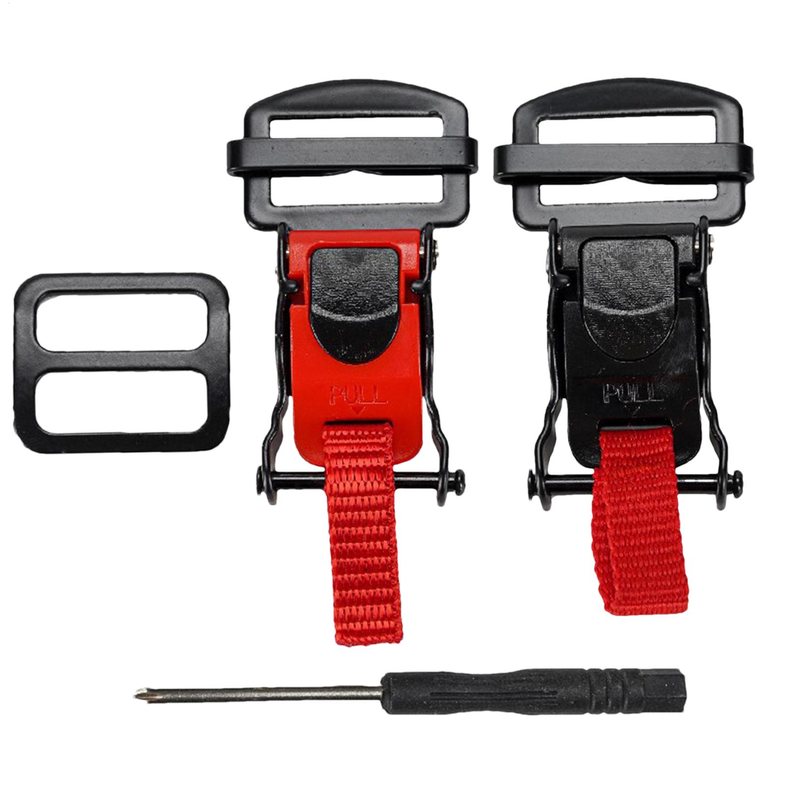 Quick Release Buckle Motorcycle Helmet - Motorradhelme Schnellverschluss-Schnalle, Doppel-D-Schnalle, sicherer Schnellverschluss-Clip, Riemen,