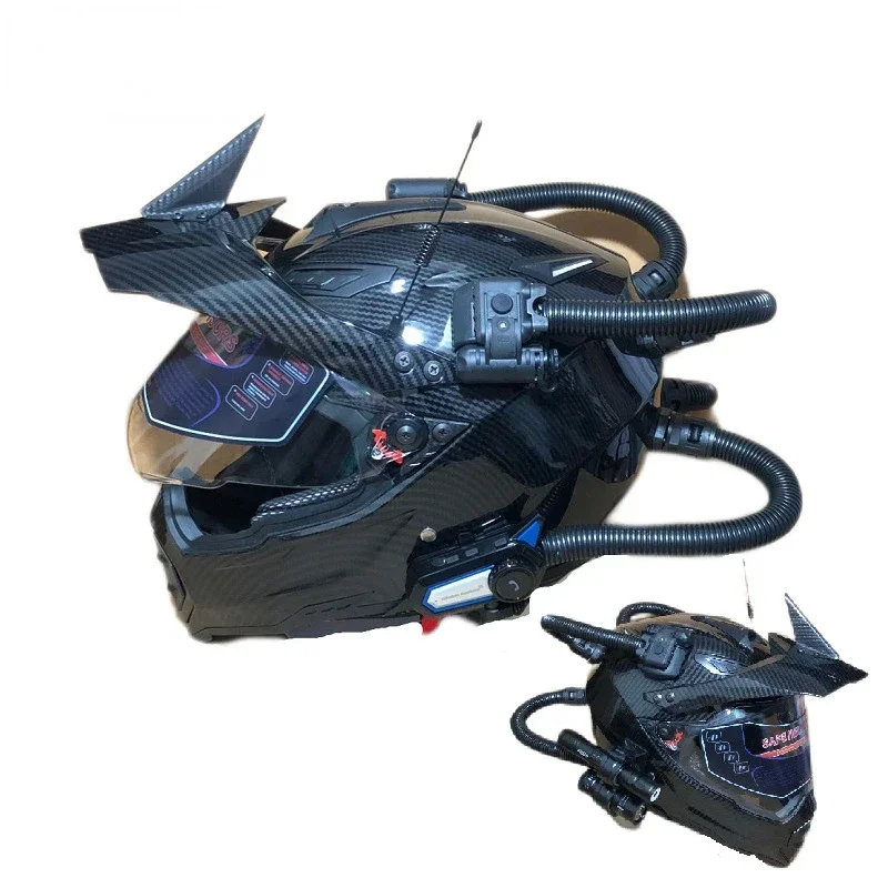 Full Face Motorcycle Helmet With Bluetooth - Retro Helm Motorrad Off-Road Rallye Helme