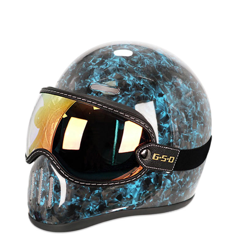 Neuer Retro-Integralhelm aus K – Carbon Fiber Lightweight Motorcycle Helmet Bewertung und Preis