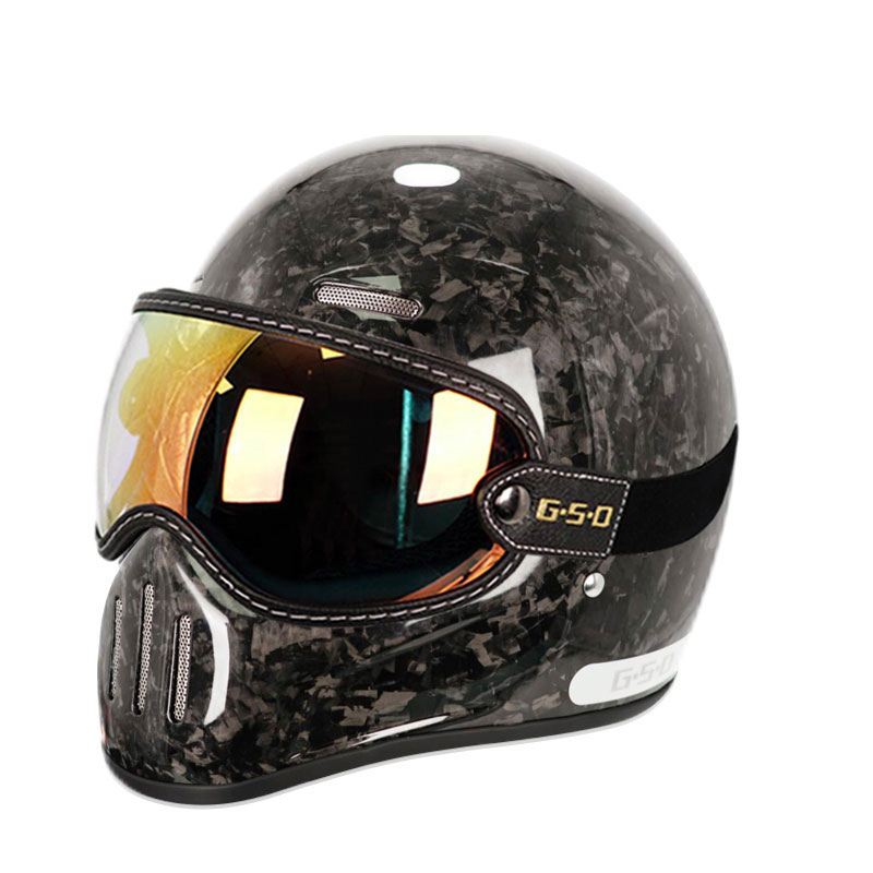 Neuer Retro-Integralhelm aus K – Carbon Fiber Lightweight Motorcycle Helmet Bewertung und Preis