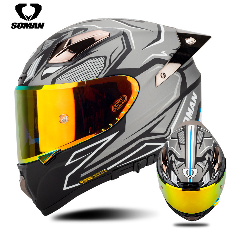 Soman Motorradhelm aus Kohlefa – Carbon Fiber Lightweight Motorcycle Helmet Bewertung und Preis