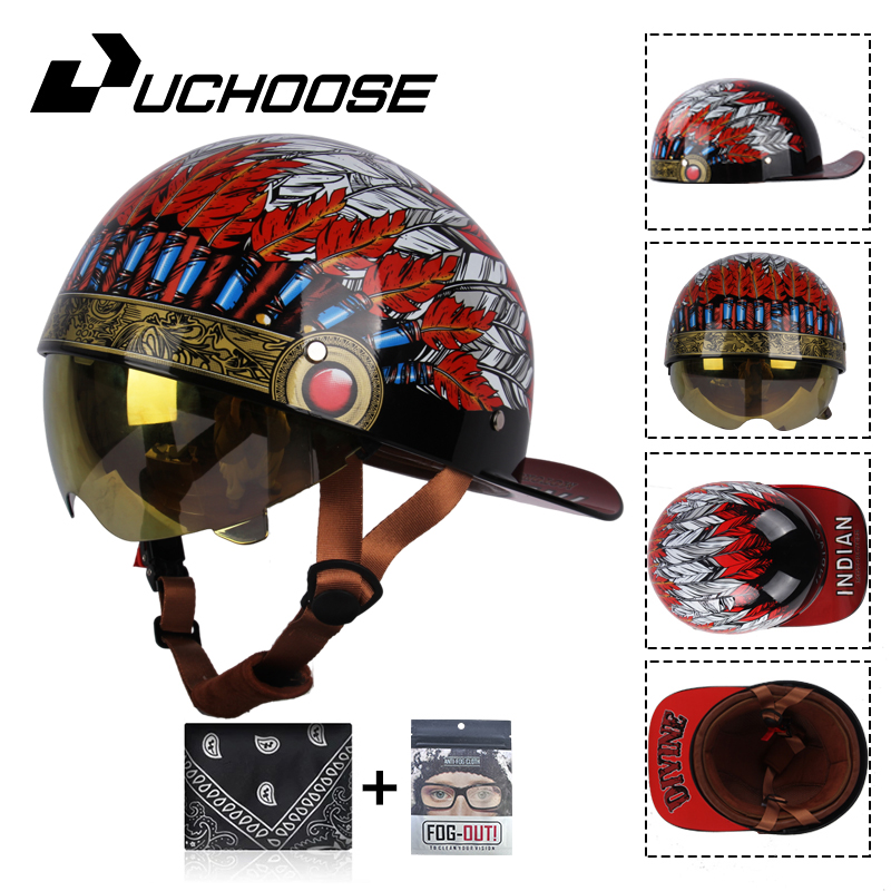 2024 Erwachsene offenes Gesich – Vintage Open Face Retro Helmet Bewertung und Preis