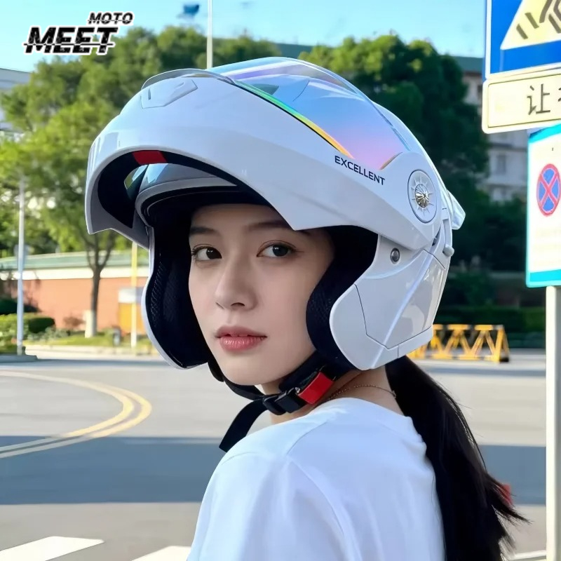 Vier-Jahreszeiten-Modulhelm fü – Motorcycle Helmet Inner Sun Visor Lens Bewertung und Preis