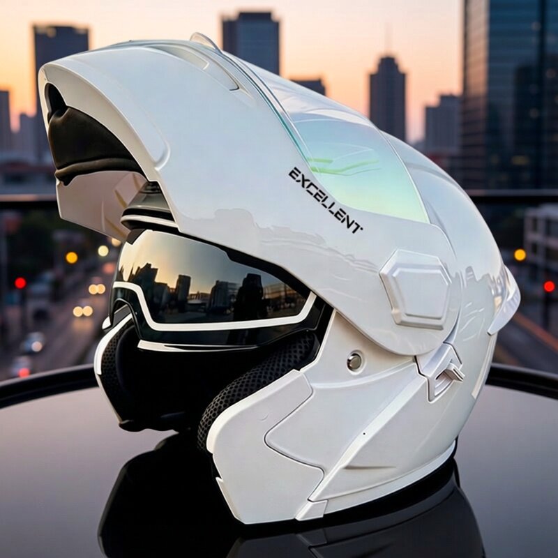 Vier-Jahreszeiten-Modulhelm fü – Motorcycle Helmet Inner Sun Visor Lens Bewertung und Preis