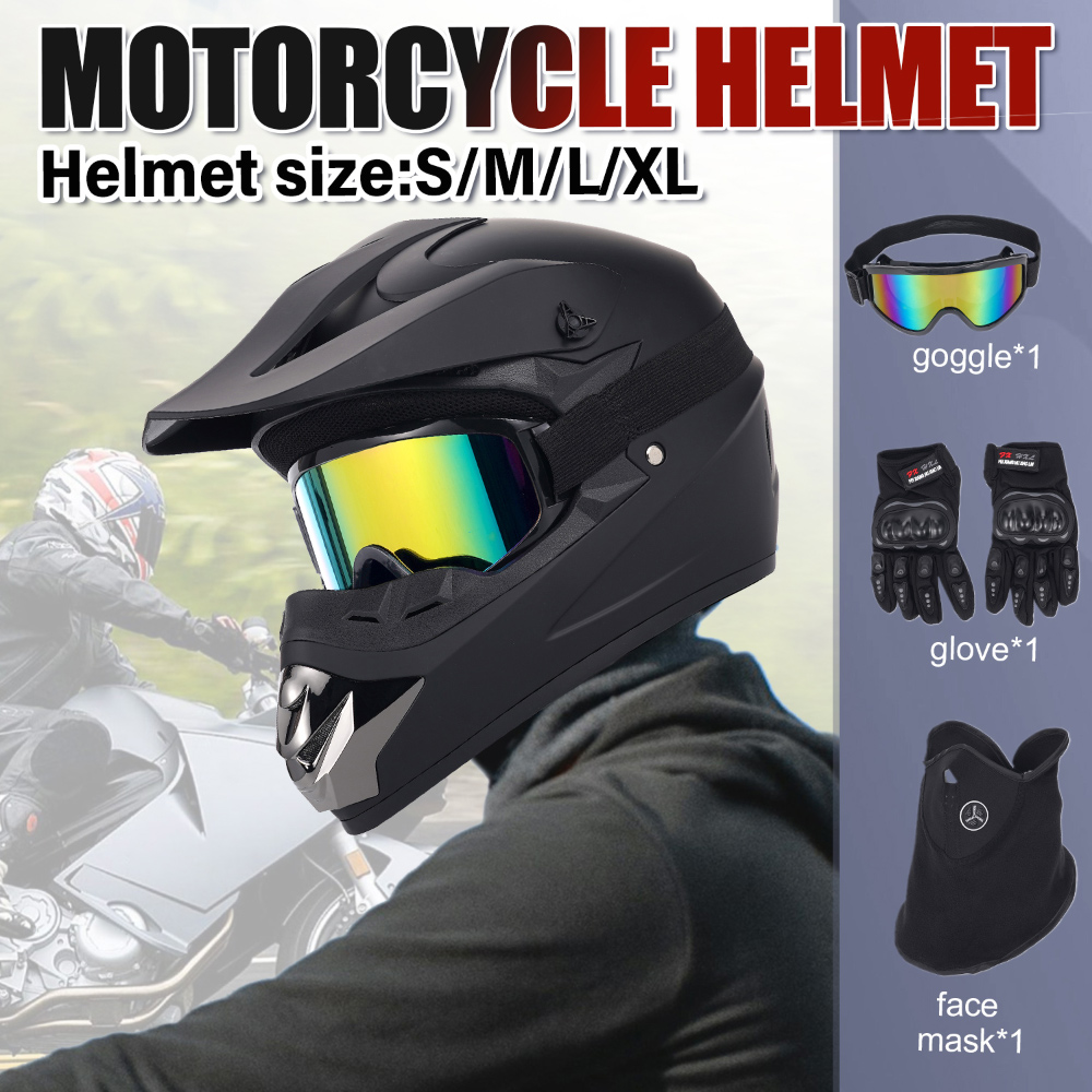 Offroad-Motorradhelm, vierteil – Off Road Motocross Helmet Goggles Set Bewertung und Preis