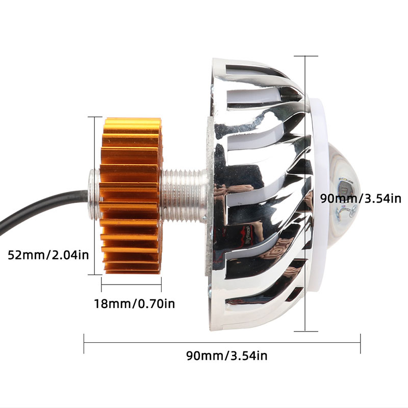 1 Stück Motorrad-Scheinwerfer  – Universal Motorcycle Led Headlight Projector Bewertung und Preis