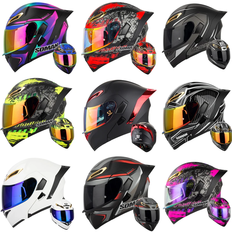 SOMAN Integralhelm Dual Lens F – Dual Visor Motorcycle Racing Helmet Bewertung und Preis