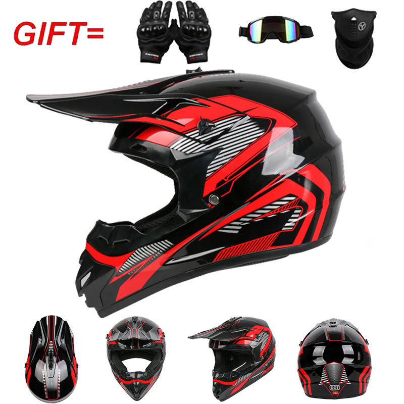 Motorrad Offroad-Helm Vollgesi – Off Road Motocross Helmet Goggles Set Bewertung und Preis