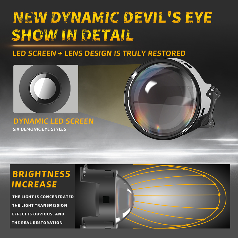 2PCS Fernbedienung LED Auge Li – Universal Motorcycle Led Headlight Projector Bewertung und Preis