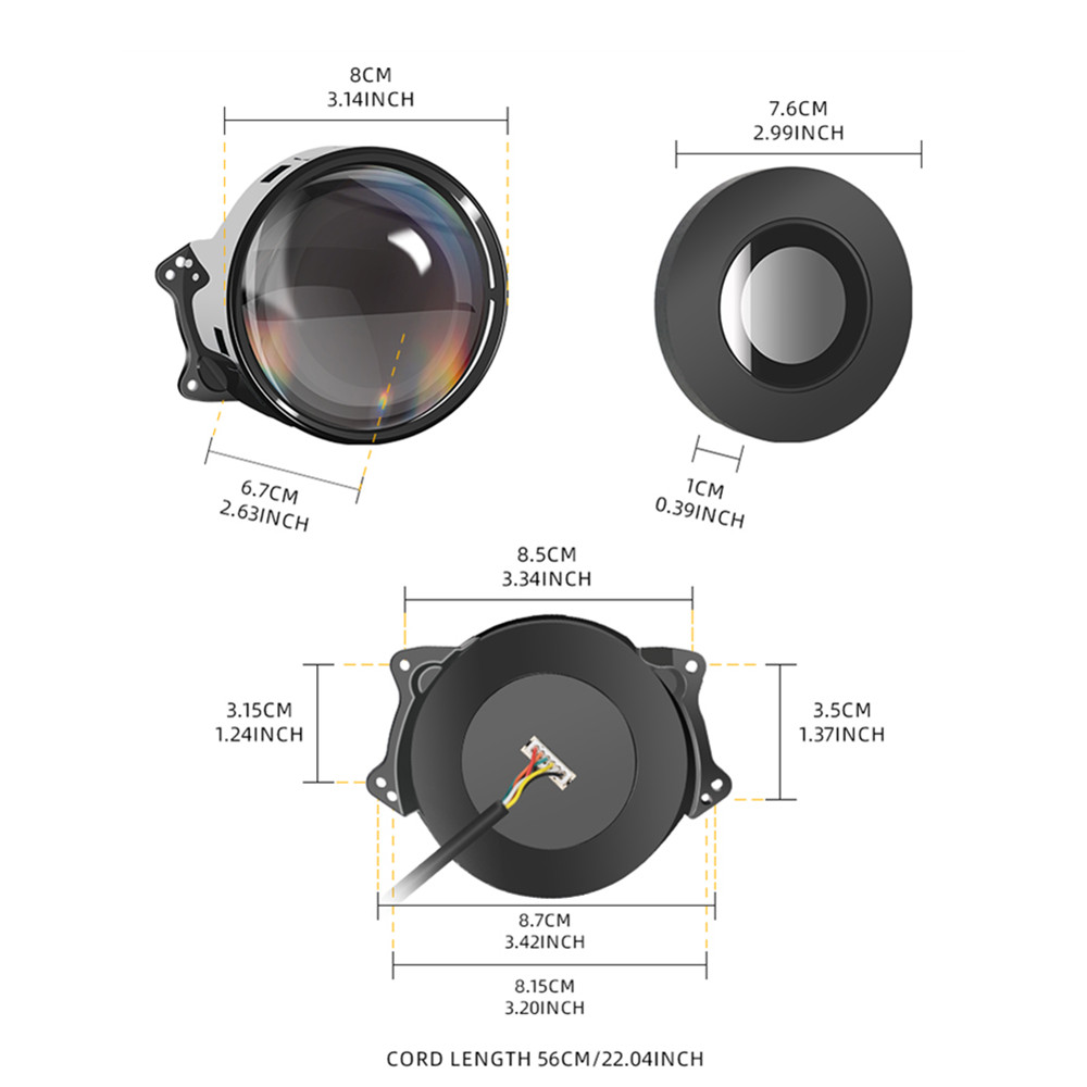 2PCS Fernbedienung LED Auge Li – Universal Motorcycle Led Headlight Projector Bewertung und Preis
