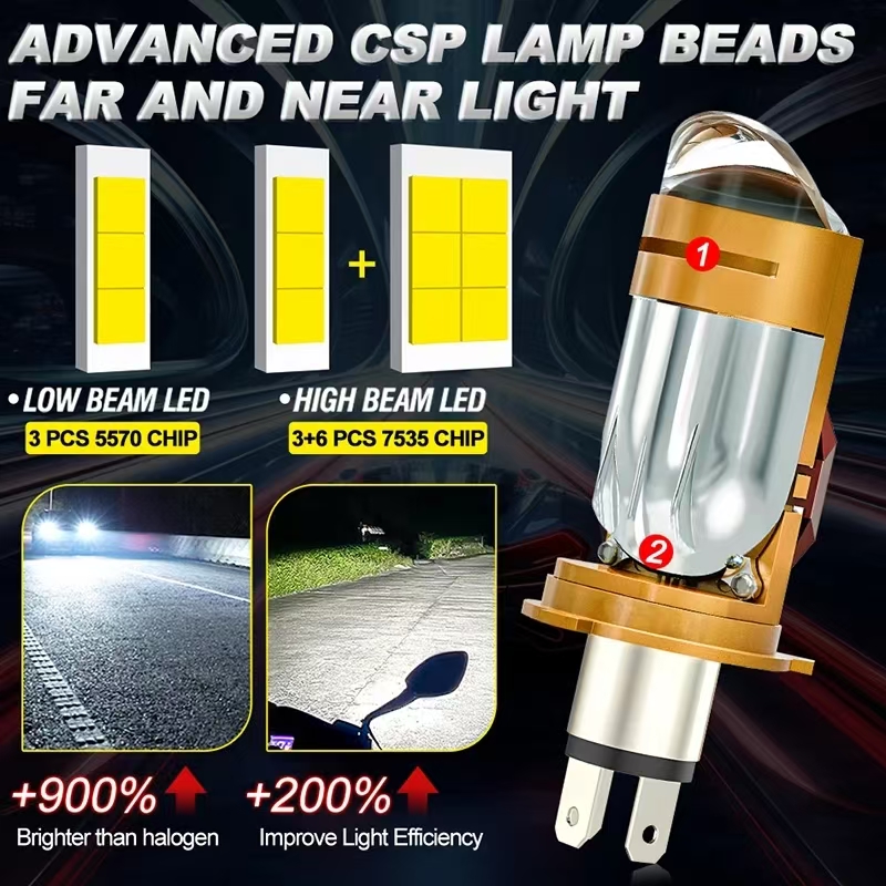 CAMOTO Bi LED Lens Projektor H – Universal Motorcycle Led Headlight Projector Bewertung und Preis