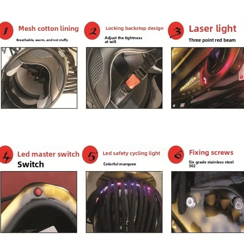 Airo Neuer Maßgefertigter Pred – Custom Predator Motorcycle Helmet Bewertung und Preis