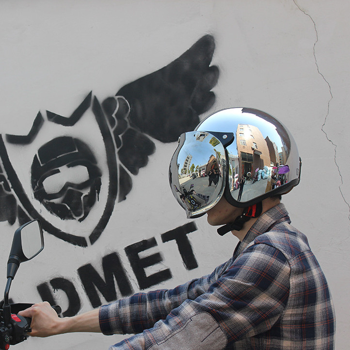 Offenes Gesicht Motorrad Helm  – Vintage Open Face Retro Helmet Bewertung und Preis