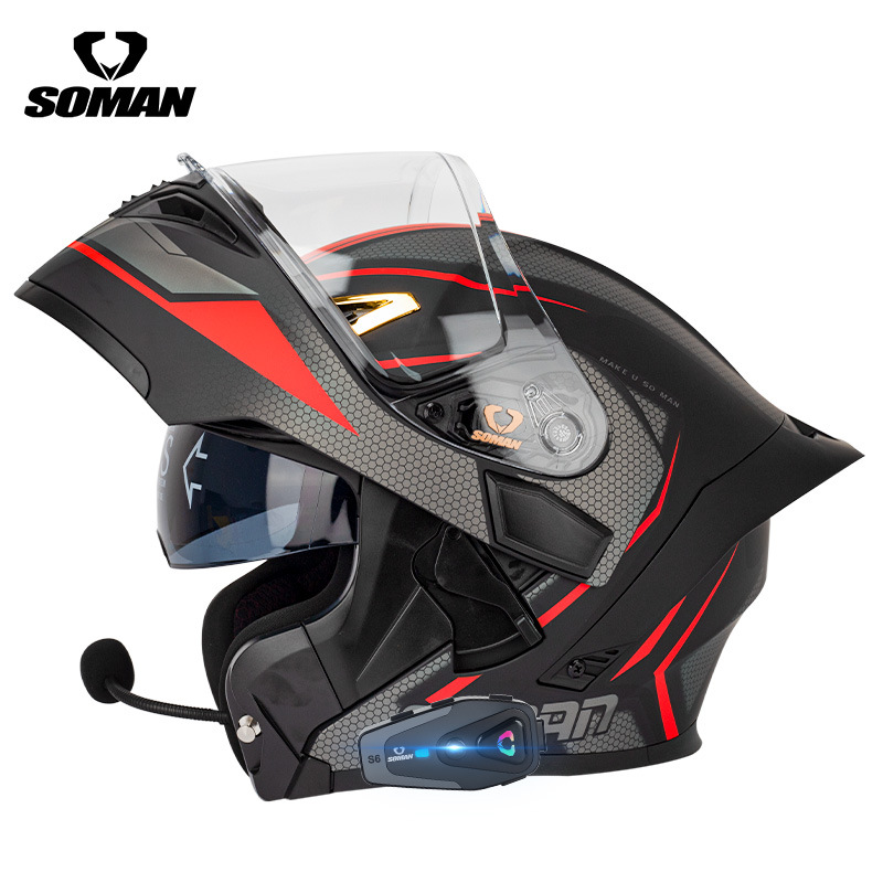 SOMAN Klapphelm Motorradhelm I – Dual Visor Motorcycle Racing Helmet Bewertung und Preis