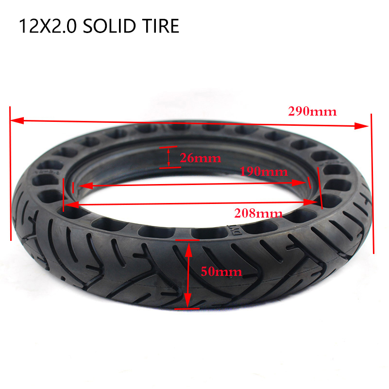 12 Zoll Vollgummireifen 12x2.0 – Scooter Parts Bewertung und Preis