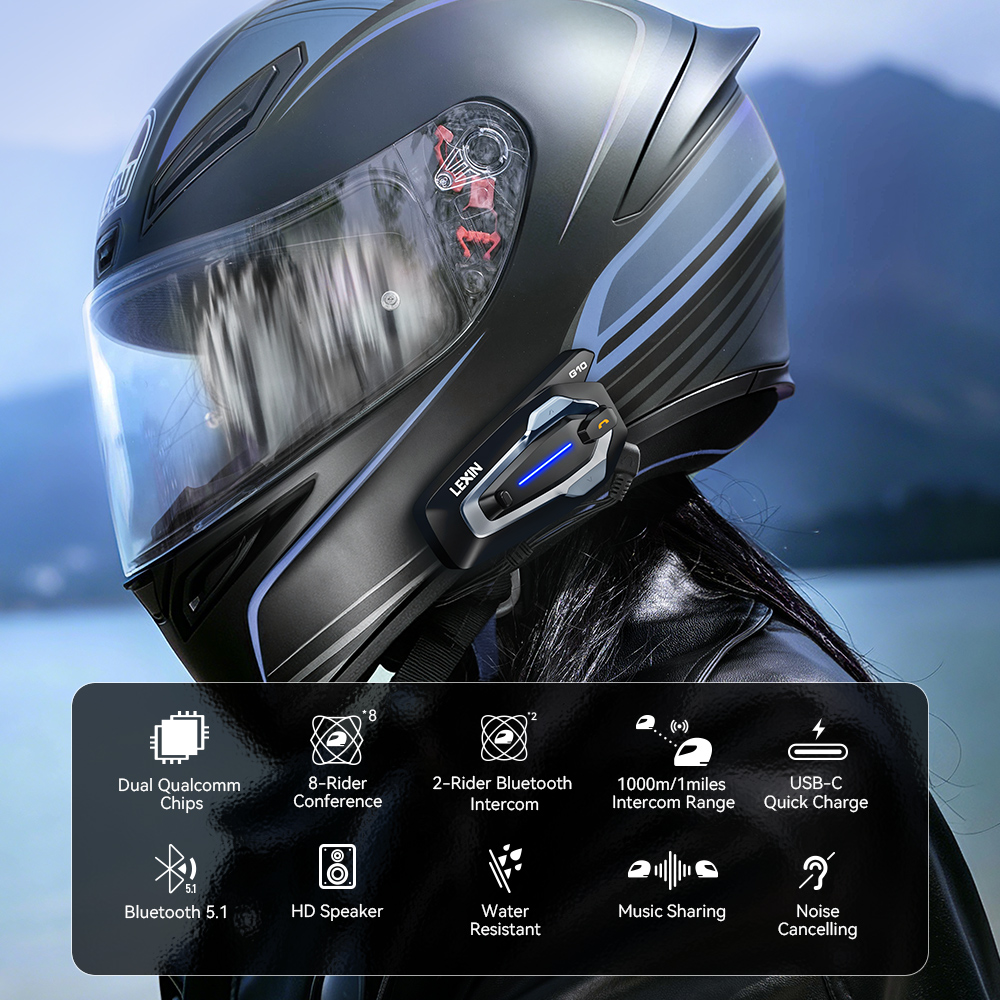 NEW-LEXIN G10 Motorradhelm-Int – Universal Motorcycle Helmet Intercom Headset Bewertung und Preis