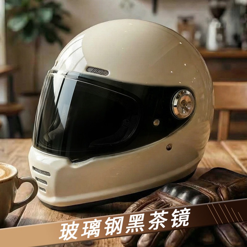 Kohlefaser-Retro-Helm Motorrad – Carbon Fiber Lightweight Motorcycle Helmet Bewertung und Preis