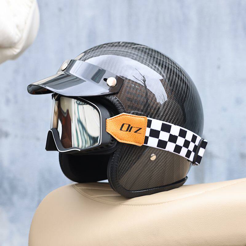2026 Carbonfaser Vintage Motor – Carbon Fiber Lightweight Motorcycle Helmet Bewertung und Preis