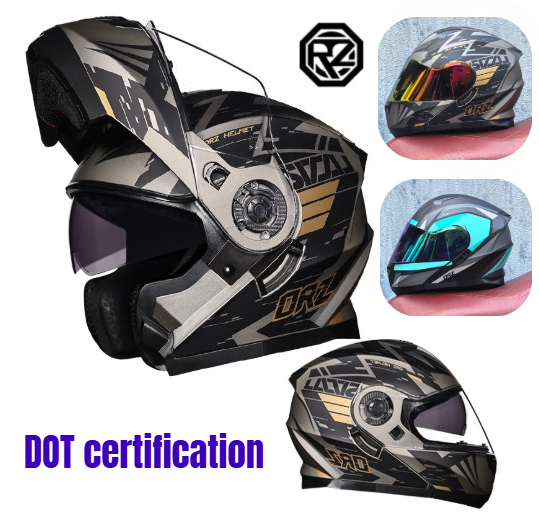 Orz Vollgesichts-Doppelvisier- – Dual Visor Motorcycle Racing Helmet Bewertung und Preis